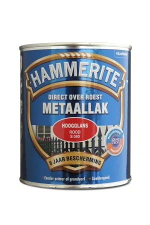 Exclusieve Aanbieding Hammerite Metaallak Hoogglans Rood S040